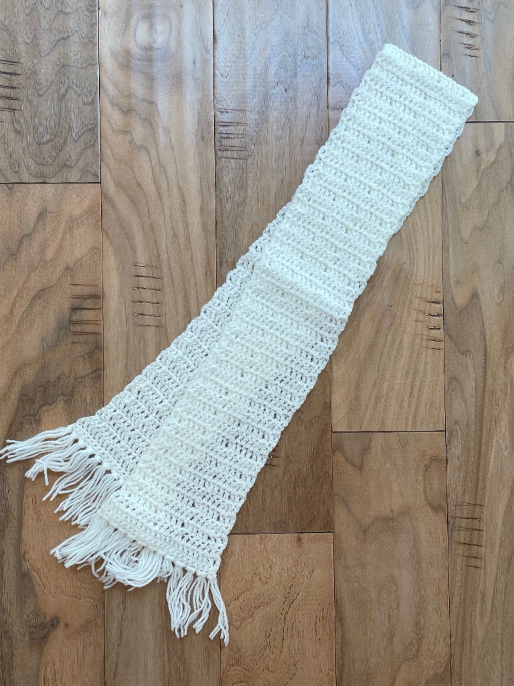 Vintage, Hand-Crocheted/Knit Scarf